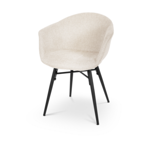 Nolon Nova-Otis eetkamerstoel beige - zwart onderstel
