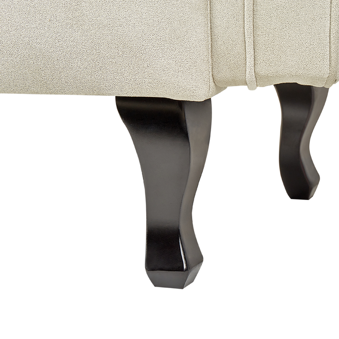 Beliani-LATTES II-Chaise longue-Lichtbeige-Rechterzijde-Fluweel