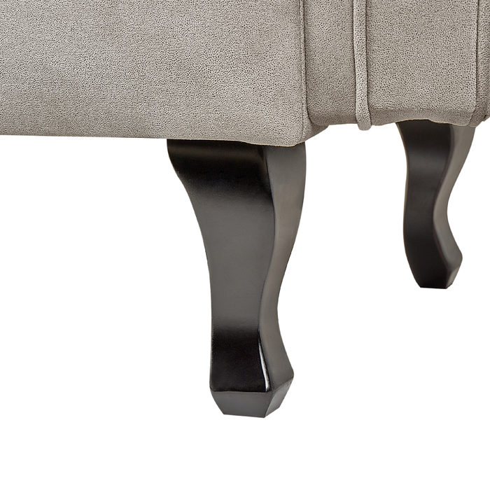 Beliani - LATTES II - Chaise longue - Taupe - Rechterzijde - Fluweel