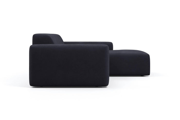 NADUVI Collection Nina Hoekbank Rechts - Velvet - Marineblauw