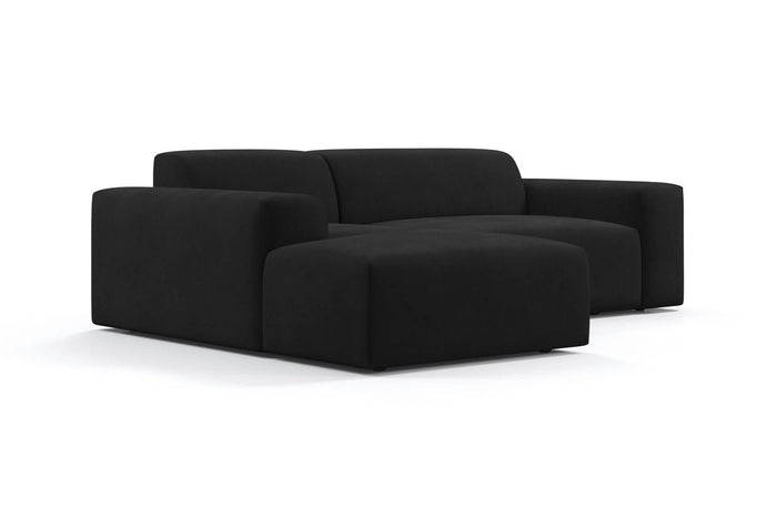 NADUVI Collection Nina Hoekbank Links - Velvet - Zwart