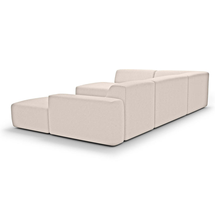 NADUVI Collection Nina U-bank Links - Velvet - Beige