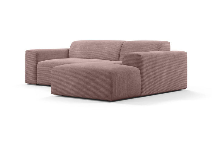 NADUVI Collection Nina Hoekbank Rechts - Ribstof - Lila