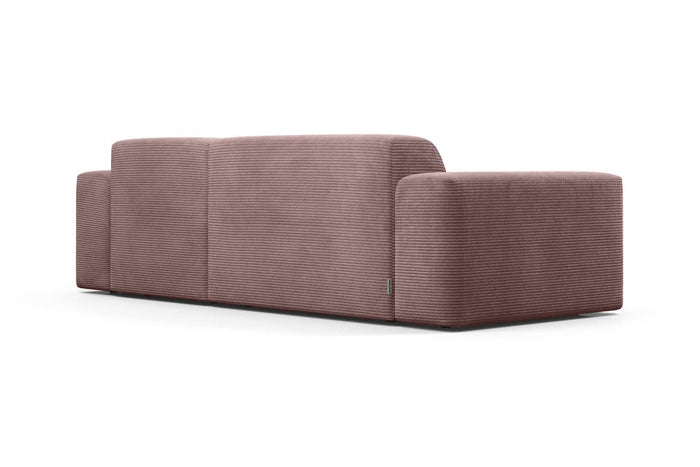 NADUVI Collection Nina Hoekbank Rechts - Ribstof - Lila