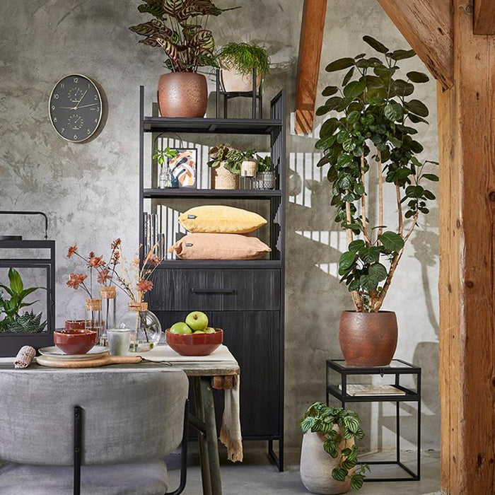 Mica Decorations Flint Lantaarn met Led Lampjes H 38 cm