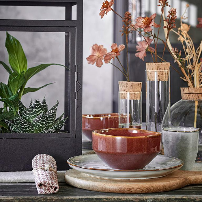 Mica Decorations Flint Lantaarn met Led Lampjes H 38 cm