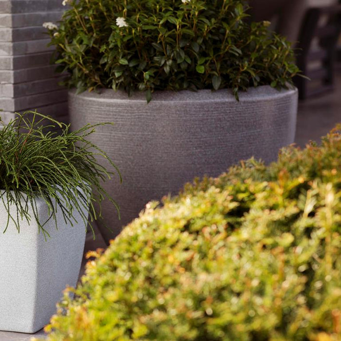 Capi Europe Arc Granite Bloempot Ø 60 cm - Antraciet