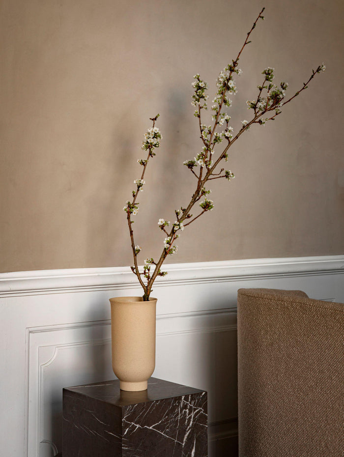 Audo Copenhagen Plinth Cubic bijzettafel 40x40 Kunis Breccia marmer