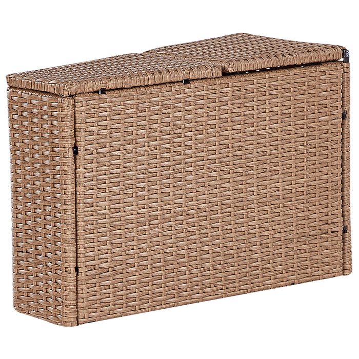 Beliani - SEVERO - Loungeset voor 9 - Zandbeige - PE rotan