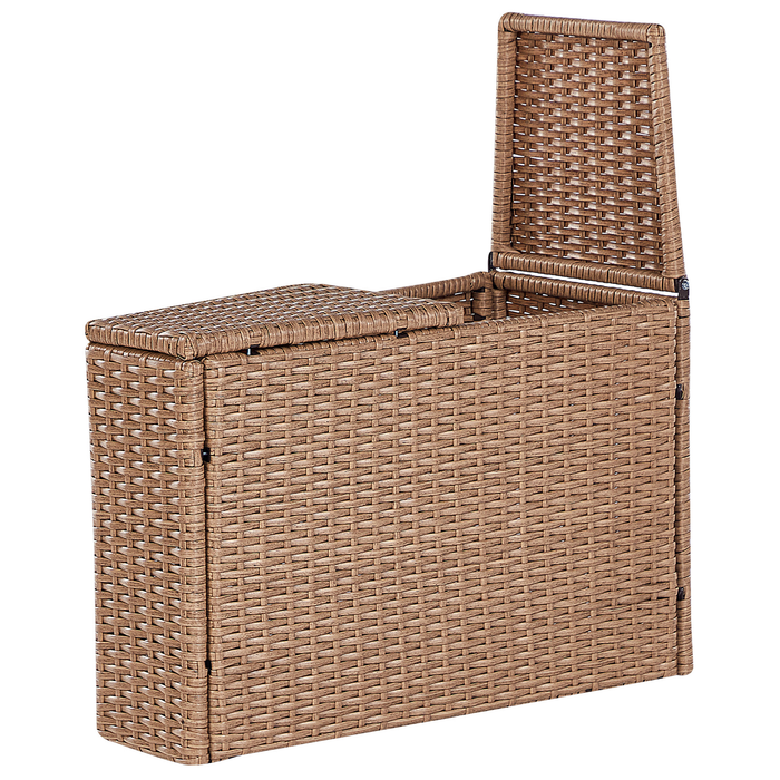 Beliani - SEVERO - Loungeset voor 9 - Zandbeige - PE rotan