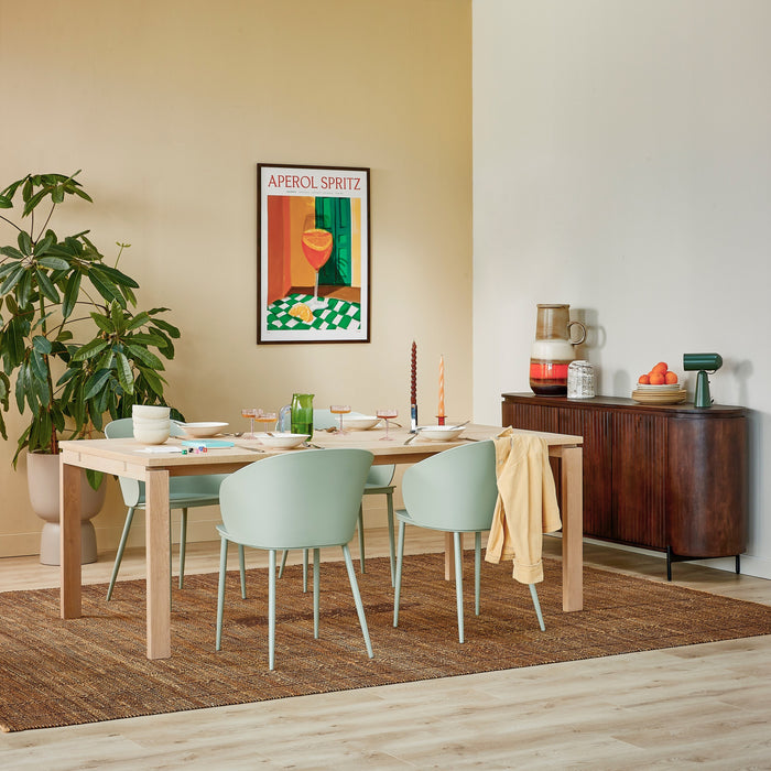 by fonQ Cabin Eettafel - 200 x 100 cm - Eiken