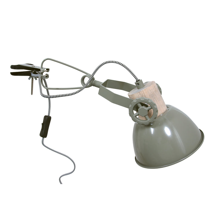 Mexlite gearwood Klemlamp Groen