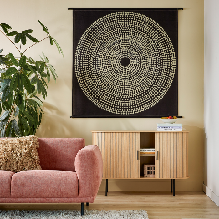 by fonQ Samira Wandkleed - 146 x 134 cm - Cirkels