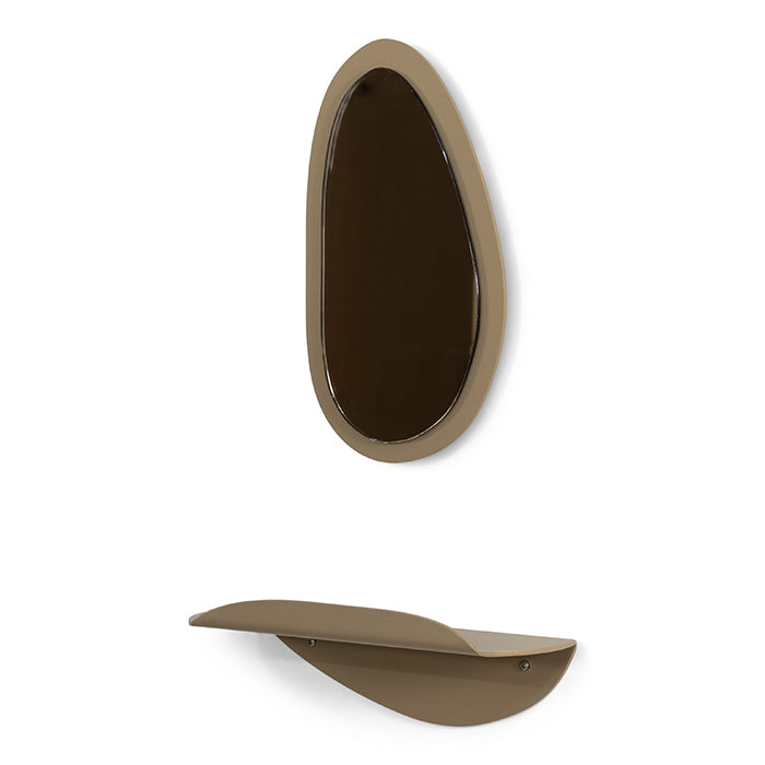 Spinder x Eva van de Ven spiegel Pipa Top - Champagne