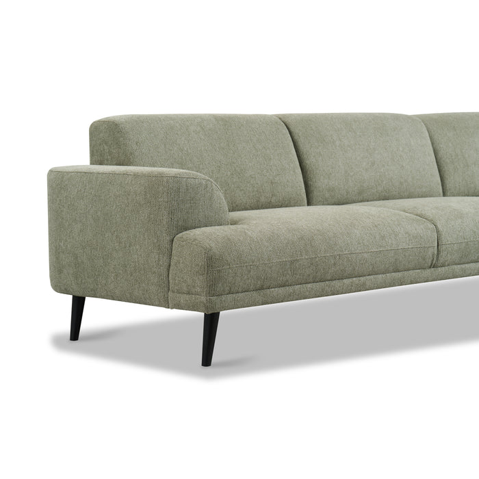 by fonQ Flair Hoekbank met Chaise Longue Rechts - Groen