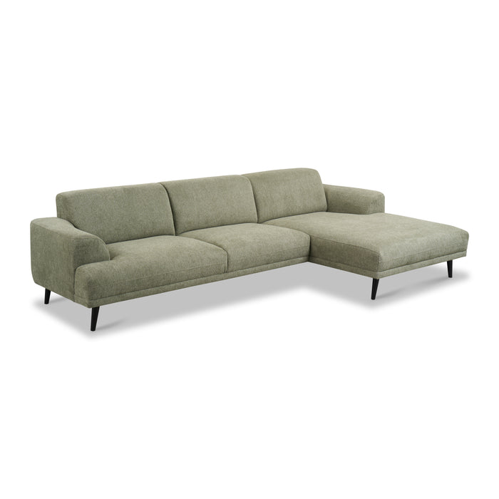 by fonQ Flair Hoekbank met Chaise Longue Rechts - Groen