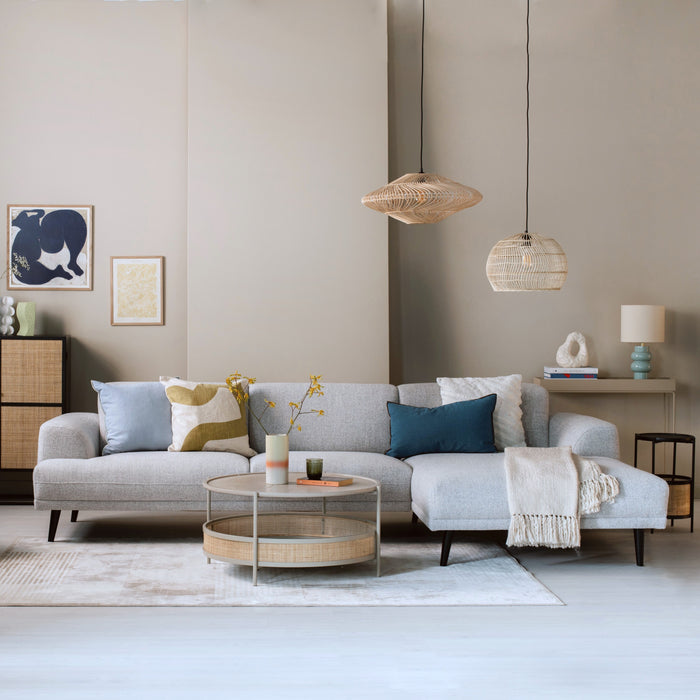 by fonQ Flair Hoekbank met Chaise Longue Rechts - Lichtgrijs