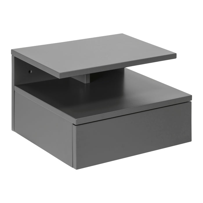 by fonQ basic Zoey Nachtkastje met bovenplank - Grijs