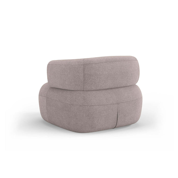 Micadoni Home Jenny Fauteuil Bouclé - Lichtbruin