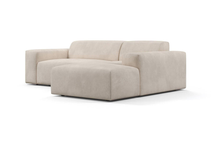 NADUVI Collection Nina Hoekbank Rechts - Velvet - Beige