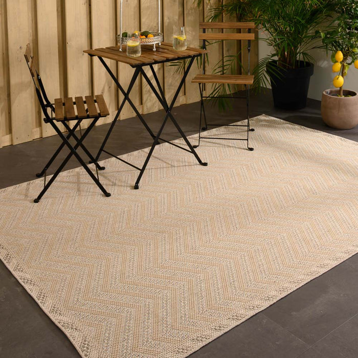 Boho&me Jute buitenkleed Sunny Contour - naturel - 100x200 cm
