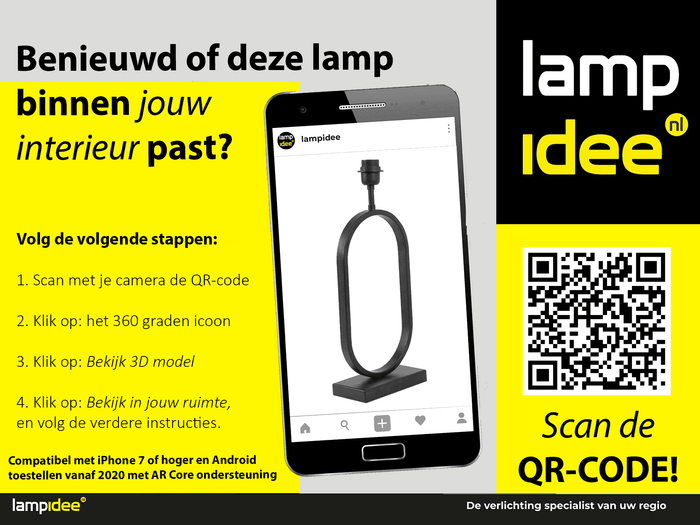 Light & Living Light&living Lampvoet 20x10x45 cm JAMIRI mat zwart