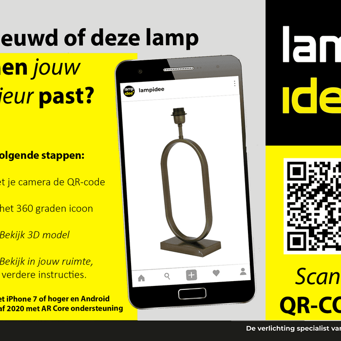 Light & Living Light&living Lampvoet 20x10x45 cm JAMIRI antiek brons