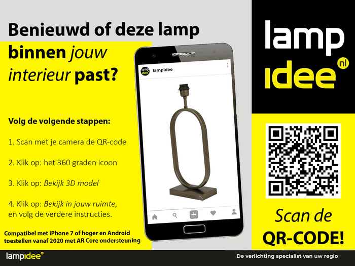 Light & Living Light&living Lampvoet 20x10x45 cm JAMIRI antiek brons