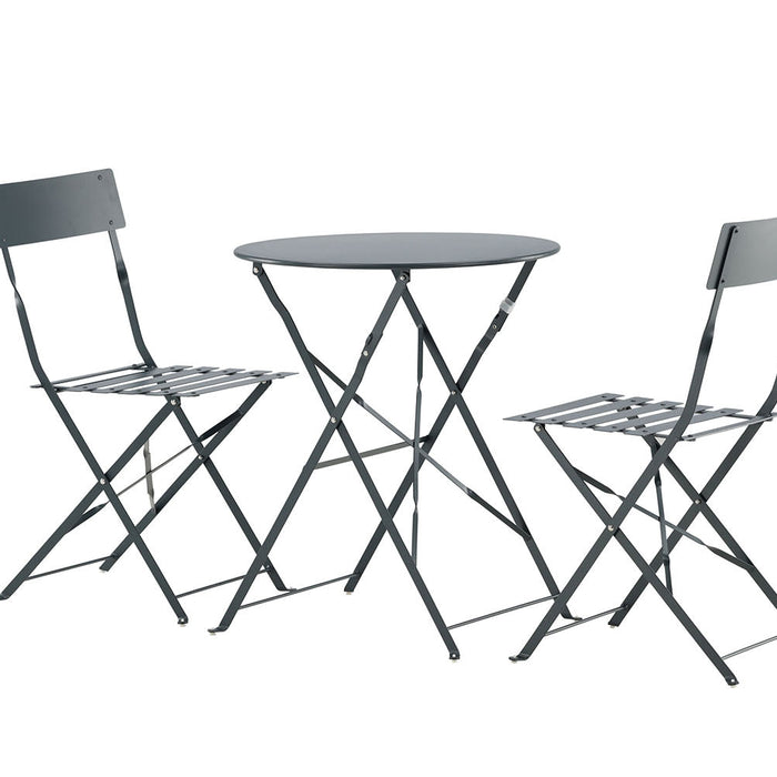 Rebellenclub Basil Inklapbare Tuinset - Donker Grijs