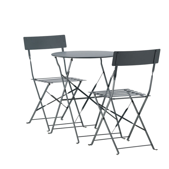 Rebellenclub Basil Inklapbare Tuinset - Donker Grijs