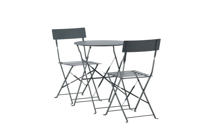 Rebellenclub Basil Inklapbare Tuinset - Donker Grijs