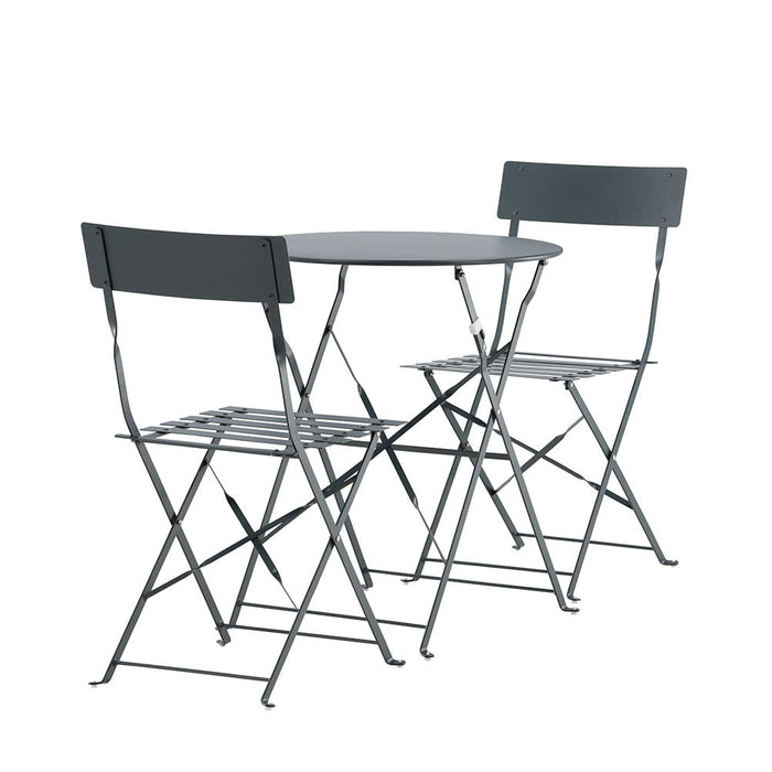 Rebellenclub Basil Inklapbare Tuinset - Donker Grijs