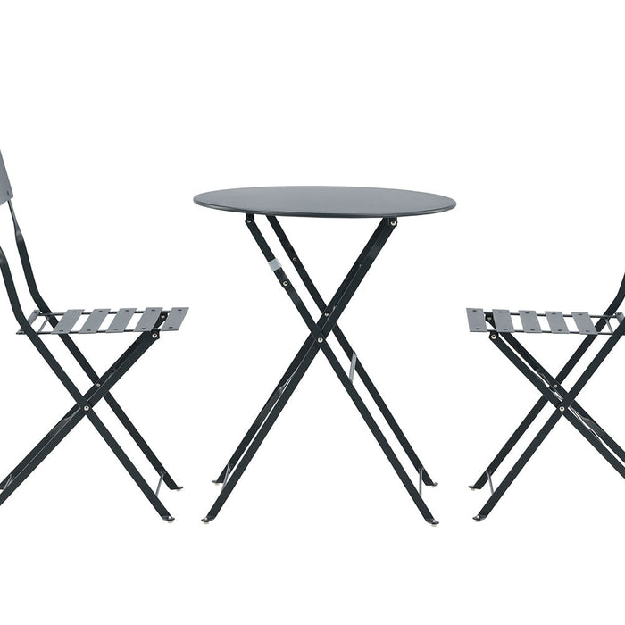 Rebellenclub Basil Inklapbare Tuinset - Donker Grijs