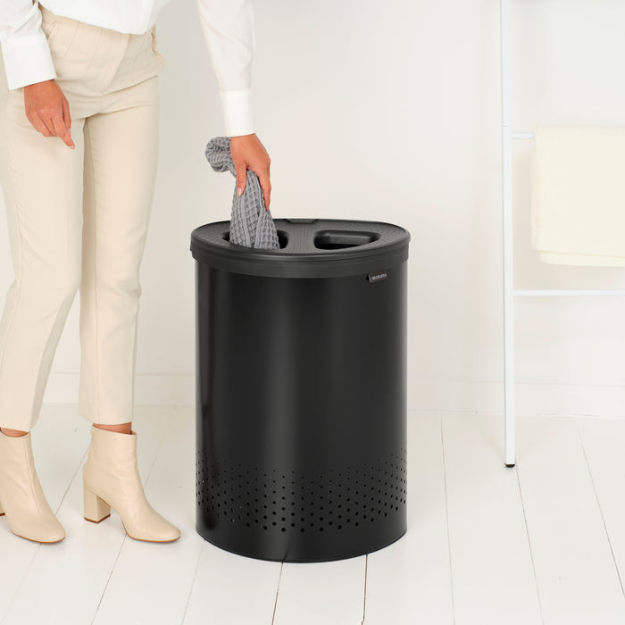 Brabantia Wasbox met Twee Vakken 55 L - Zwart