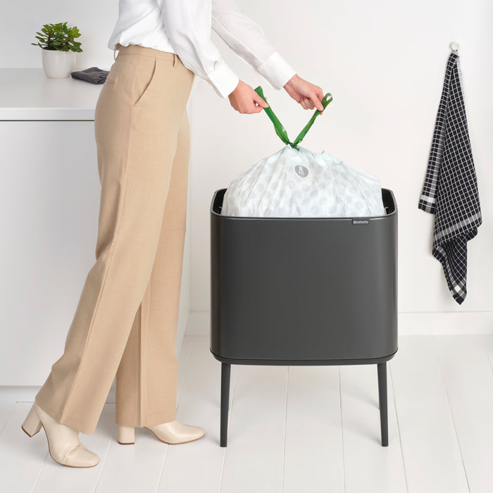 Brabantia Bo Touch Bin Afvalemmer 36 Liter - Confident Grey