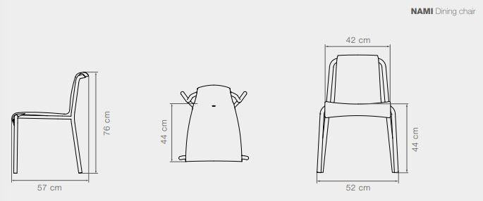 Nami tuinstoel sky blue