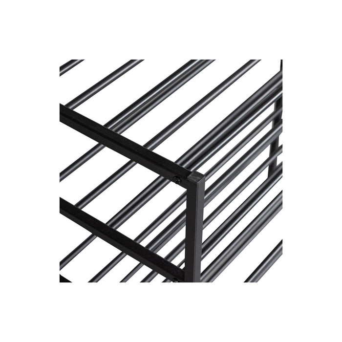 WOOOD Ferro Schoenenrek - Metaal - Zwart - 80x85x35