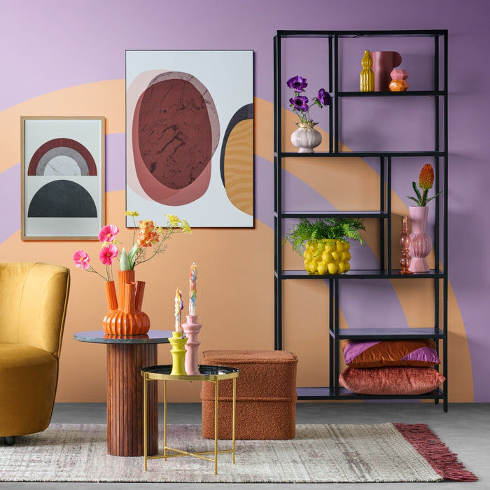 Light & Living Light&living Vaas deco Ø24,5x18 cm LEMON geel