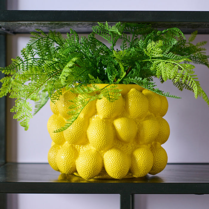 Light & Living Light&living Vaas deco Ø24,5x18 cm LEMON geel