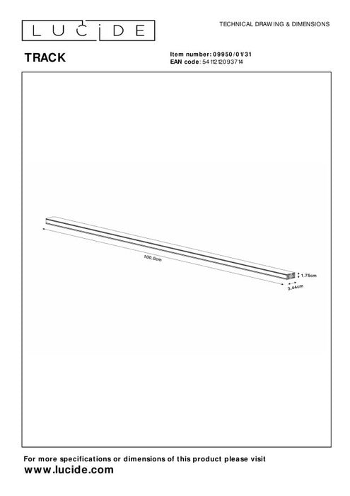 Lucide TRACK Railverlichting - Wit