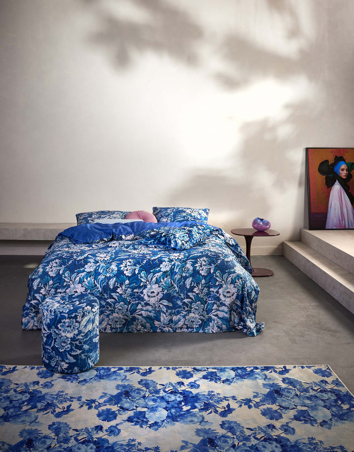 Essenza Yfke Dekbedovertrek 200 x 220 cm - Cobalt blue
