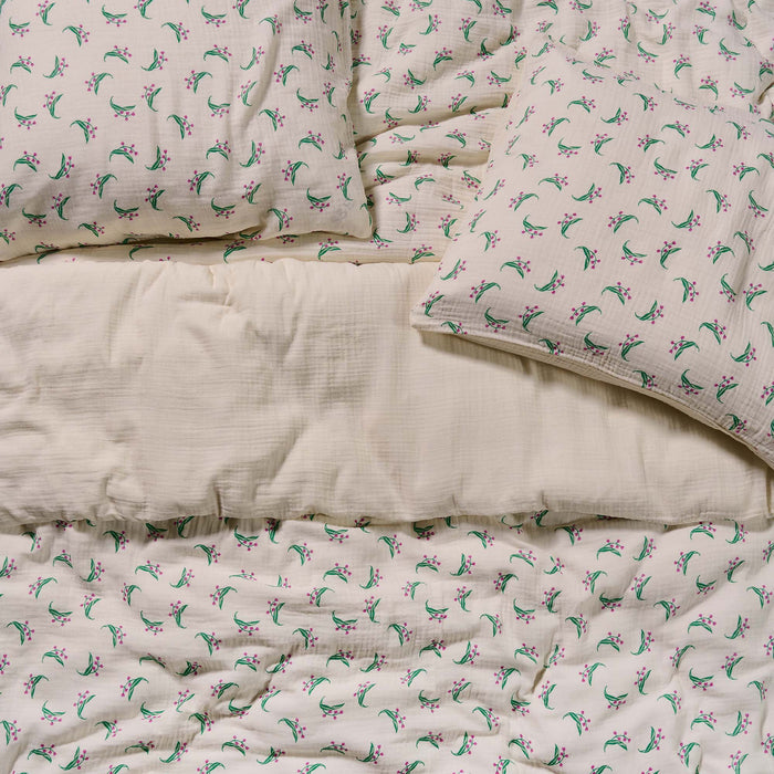 Essenza Lily melody Dekbedovertrek 240 x 220 cm - Tofu taupe