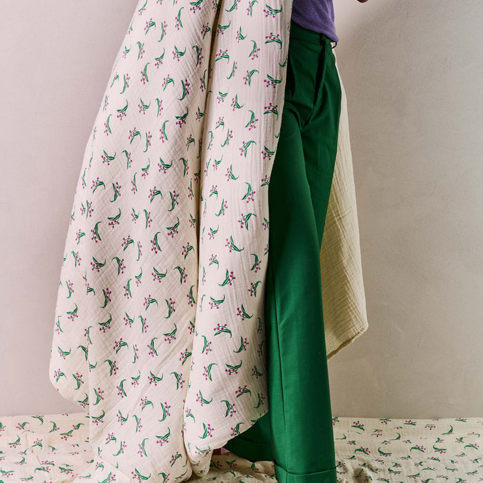 Essenza Lily melody Dekbedovertrek 240 x 220 cm - Tofu taupe