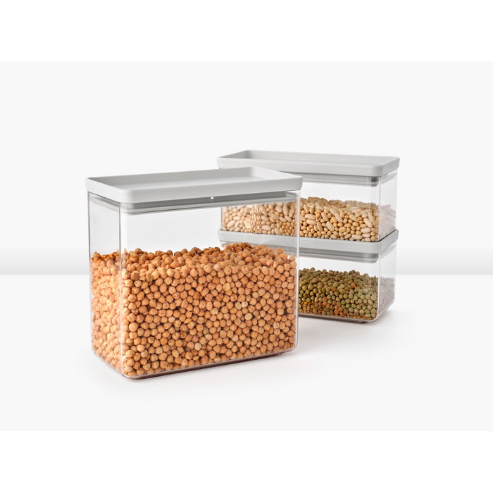 Brabantia Tasty+ Voorraadbussen - Stapelbaar - 1,5 + 1,5 + 3,5 l