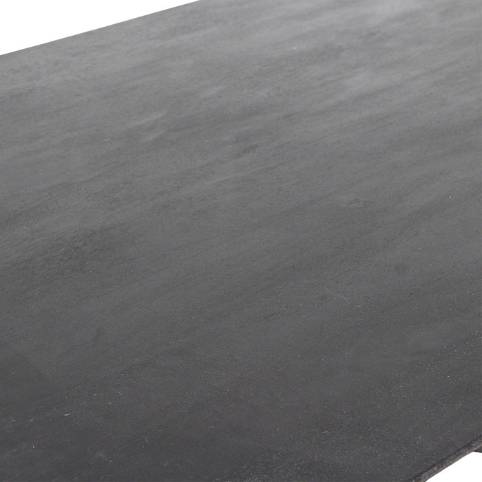 Raw Materials Bullnose eettafel mix onderstel zwart 200 cm