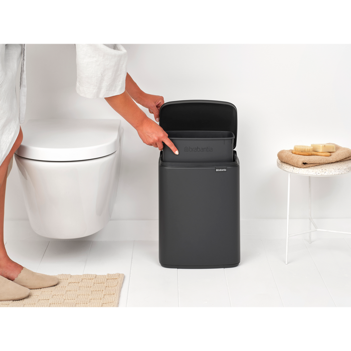 Brabantia Bo Prullenbak 12 L - Mineral Infinite Grey