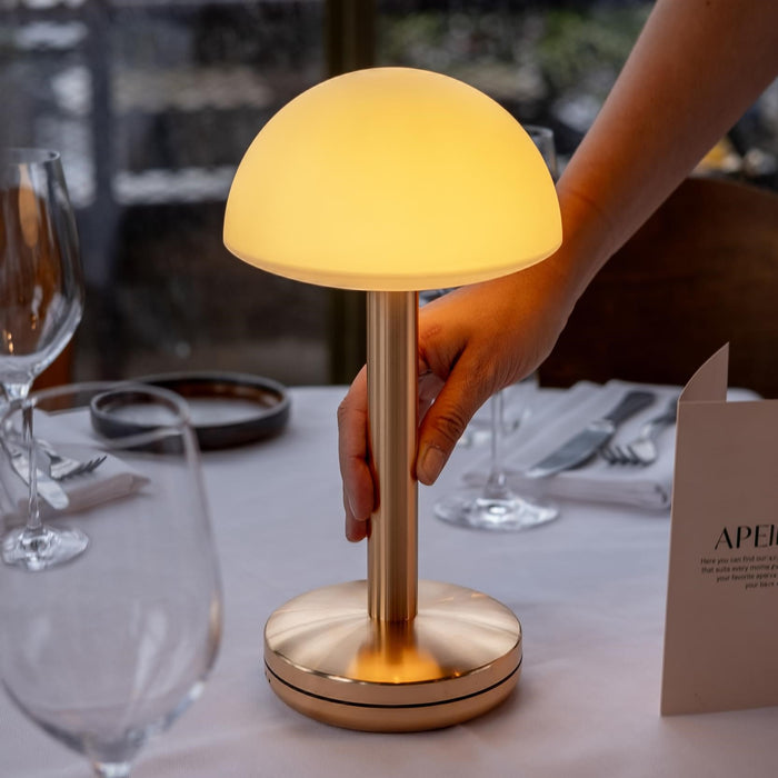 Humble Bug Oplaadbare Tafellamp - Gold Frosted