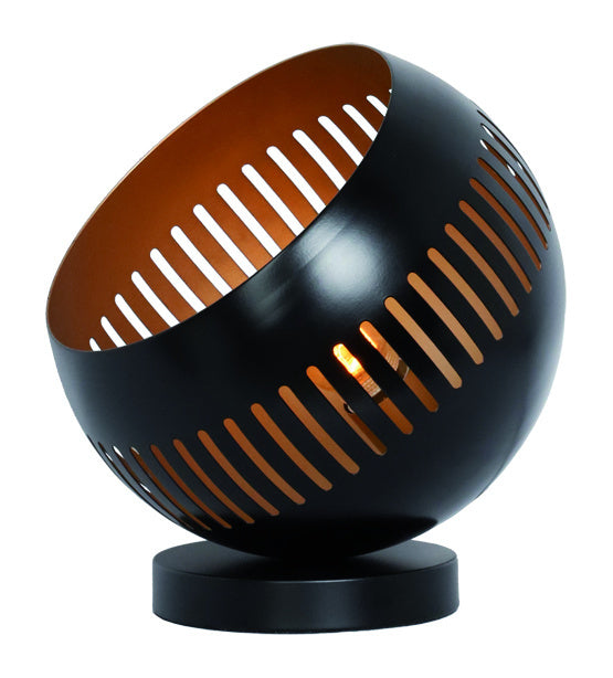 Freelight Tafellamp Globo Zwart - Goud Ø 24cm E27