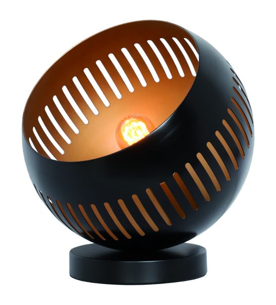 Freelight Tafellamp Globo Zwart - Goud Ø 24cm E27