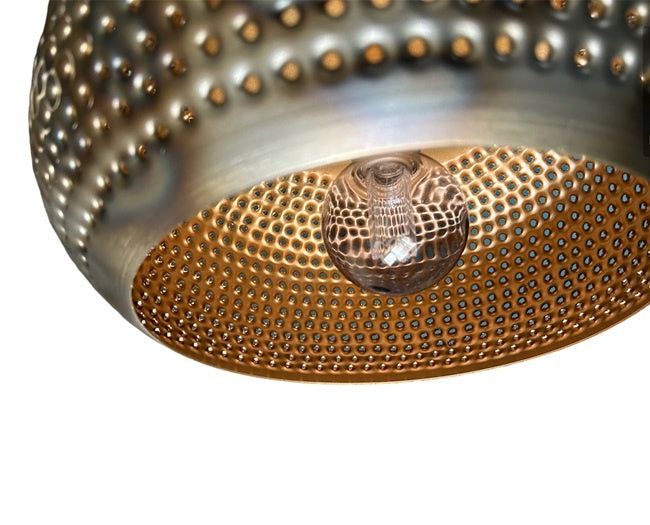 Freelight Hanglamp Fuoco Bruin Zwart 5 Lichts Balk 120cm E27 Fitting